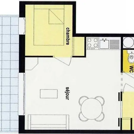 Apartment Appartement Calme, 4 Personnes, 1 Chambre, 1 Coin Montagne - Cc02